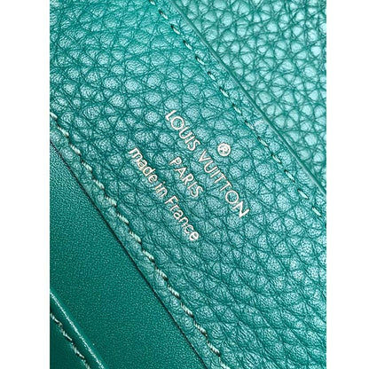 Louis Vuitton LV Women Capucines Mini Handbag Emerald Green Mint Taurillon
