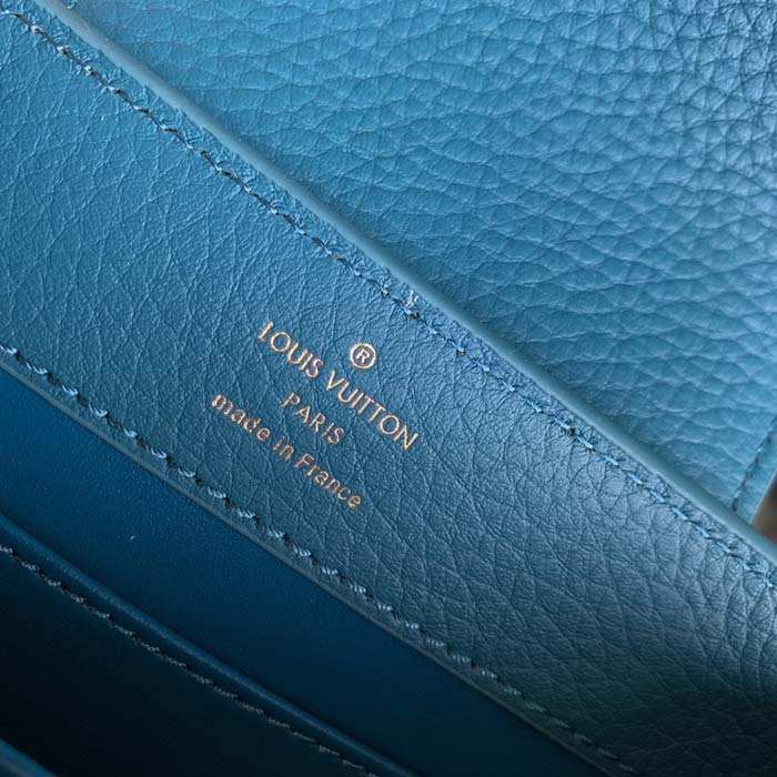 Louis Vuitton LV Women Capucines Mini Handbag Green Taurillon Cowhide Leather