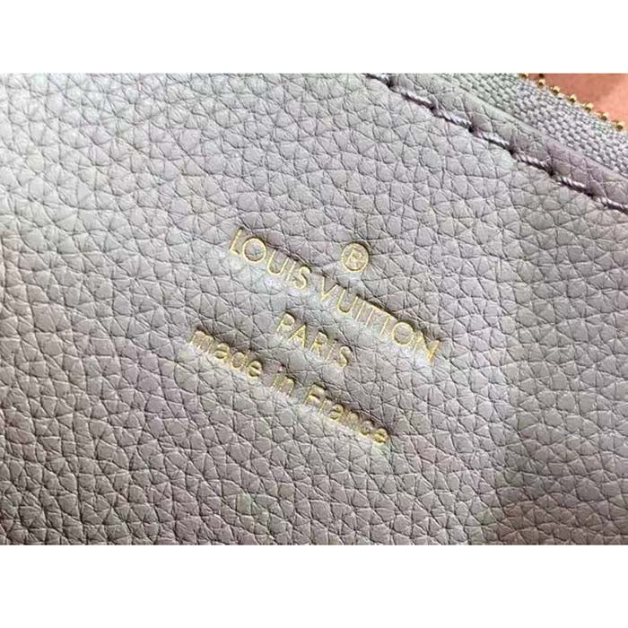 Louis Vuitton LV Women Carmel Hobo Bag Gray Mahina Perforated Calfskin Leather