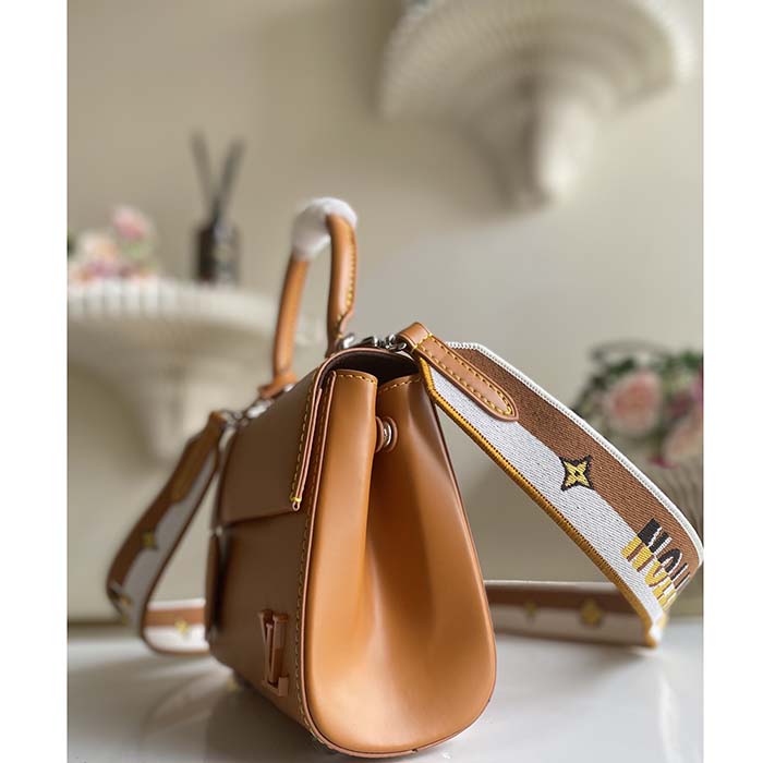 Louis Vuitton LV Women Cluny Mini Gold Miel Epi Grained Smooth Cowhide Leather