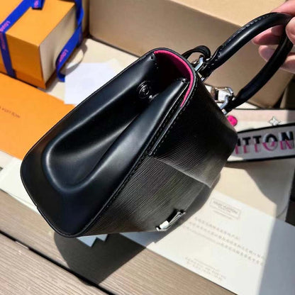 Louis Vuitton LV Women Cluny Mini Handbag Black Epi Grained Cowhide Leather