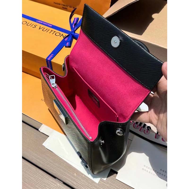 Louis Vuitton LV Women Cluny Mini Handbag Black Epi Grained Cowhide Leather