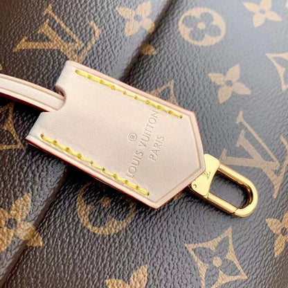 Louis Vuitton LV Women Cluny Mini Handbag Monogram Coated Canvas Cowhide Leather