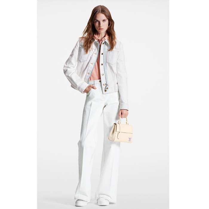 Louis Vuitton LV Women Cluny Mini Quartz White Epi Grained Cowhide Leather