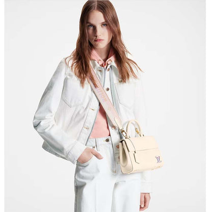 Louis Vuitton LV Women Cluny Mini Quartz White Epi Grained Cowhide Leather