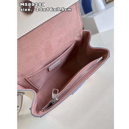 Louis Vuitton LV Women Cluny Mini Quartz White Epi Grained Cowhide Leather