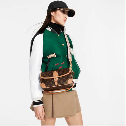 Louis Vuitton LV Women Diane Satchel Brown Monogram Coated Canvas Textile Lining