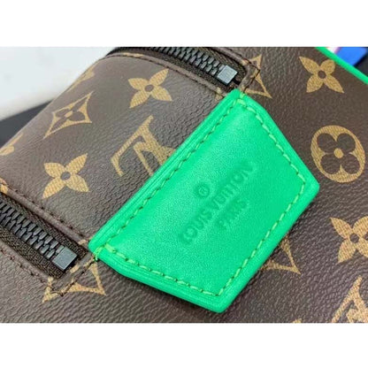 Louis Vuitton LV Unisex Dopp Kit Toilet Pouch Monogram Macassar Coated Canvas