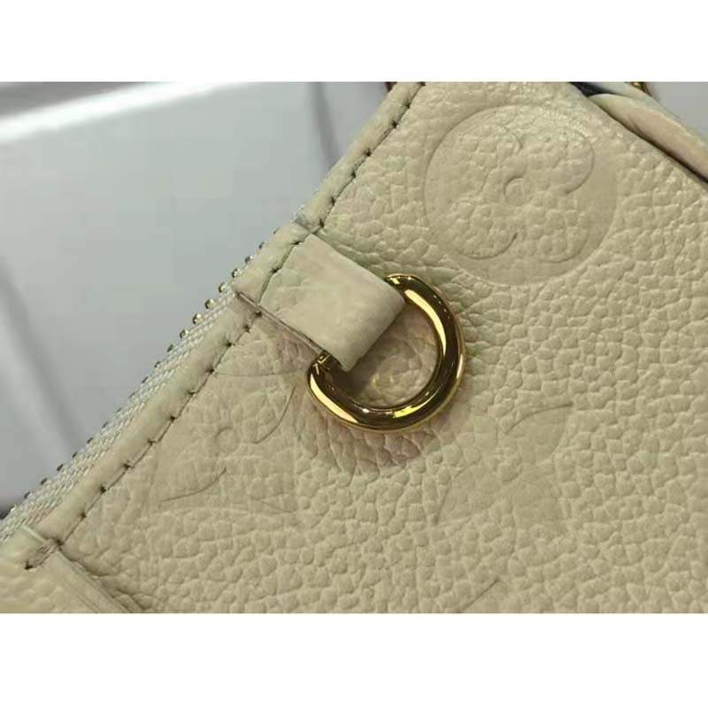 Louis Vuitton LV Women Easy Pouch On Strap White Monogram Supple Grained Cowhide