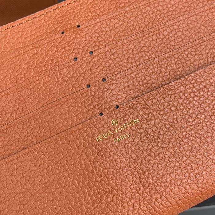 Louis Vuitton LV Women Félicie Pochette Brown Monogram Empreinte Embossed Supple Grained Cowhide