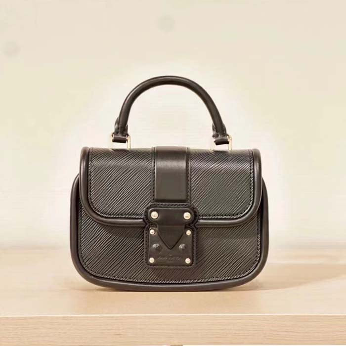 Louis Vuitton LV Women Hide Seek Black Epi Grained Smooth Cowhide Leather