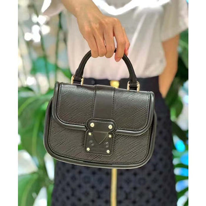 Louis Vuitton LV Women Hide Seek Black Epi Grained Smooth Cowhide Leather