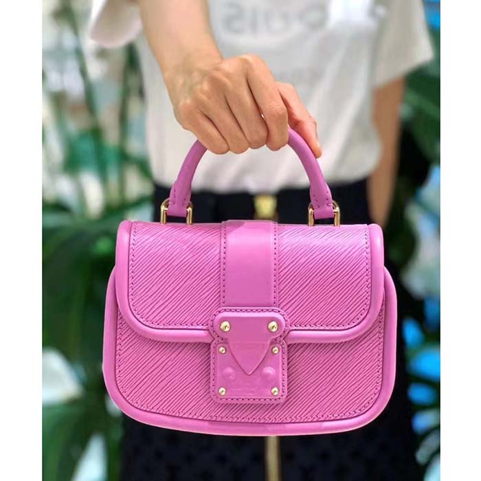 Louis Vuitton LV Women Hide Seek Lilas Provence Lilac Epi Grained Smooth Cowhide Leather