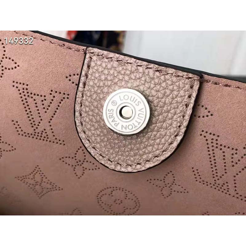 Louis Vuitton LV Women Hina PM Bucket Bag Crème Beige Mahina Perforated Calf