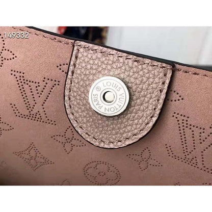 Louis Vuitton LV Women Hina PM Bucket Bag Crème Beige Mahina Perforated Calf