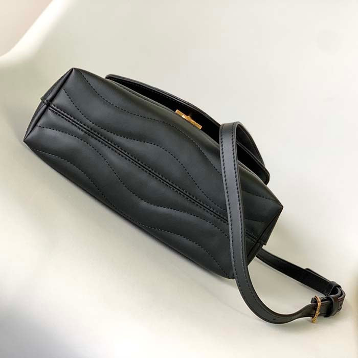 Louis Vuitton LV Women Hold Me Top-Handle Bag Black Smooth Cowhide Leather