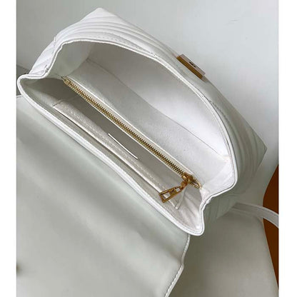 Louis Vuitton LV Women Hold Me Top-Handle Bag White Smooth Cowhide Leather