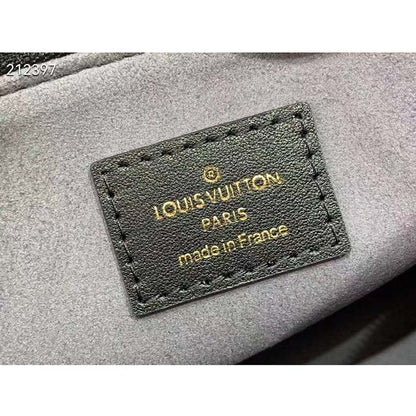 Louis Vuitton LV Women Lexington Pouch Black Monogram-Embossed Calf Leather