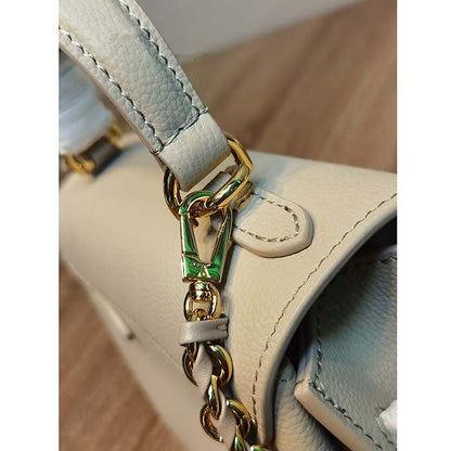 Louis Vuitton LV Women Lockme Ever Mini Handbag Greige Grained Calf Leather