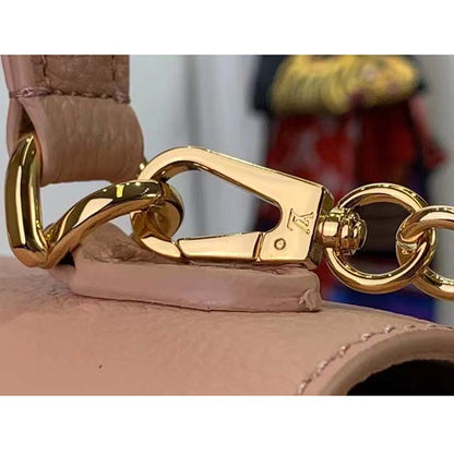 Louis Vuitton LV Women Lockme Ever Mini Handbag Pink Grained Calf Leather