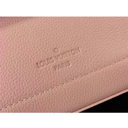 Louis Vuitton LV Women Lockme Ever Mini Handbag Rose Quartz Trianon Grained Calf Leather