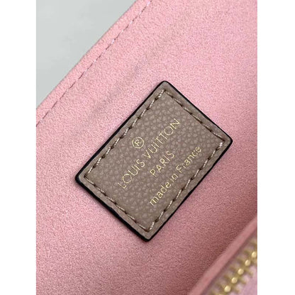 Louis Vuitton LV Women Lockme Shopper Beige Greige Grained Calf Leather