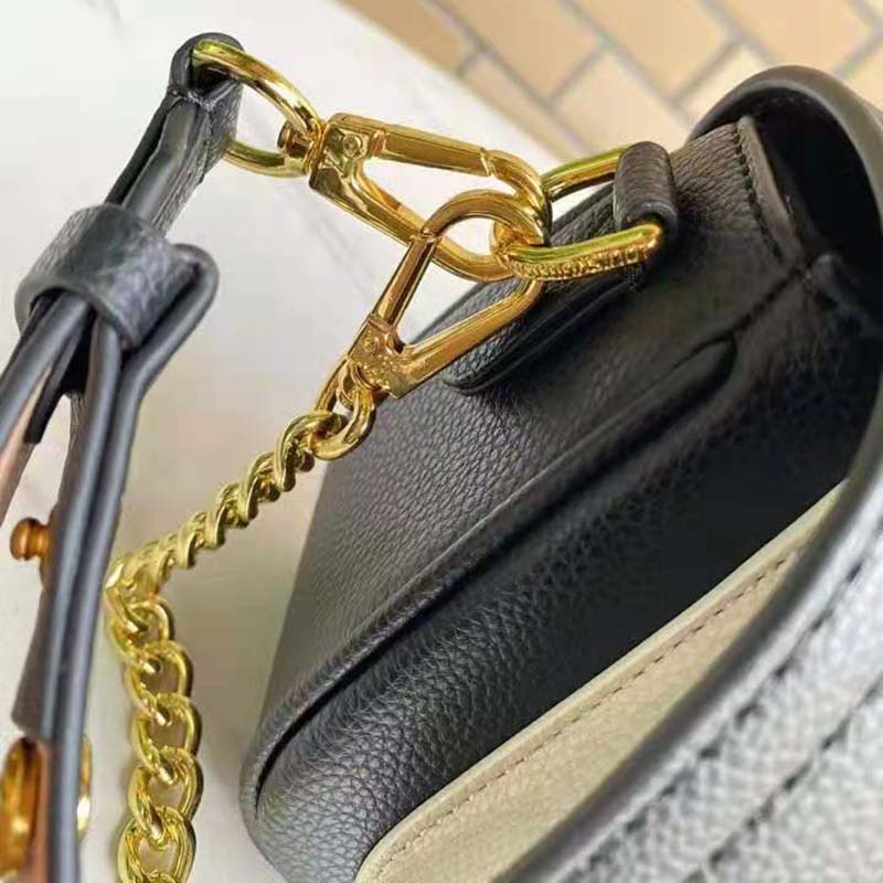 Louis Vuitton LV Women Lockme Tender Black Grained Calf Leather