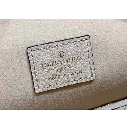 Louis Vuitton LV Women Loop Hobo Cream Monogram Empreinte Embossed Grained Cowhide Leather