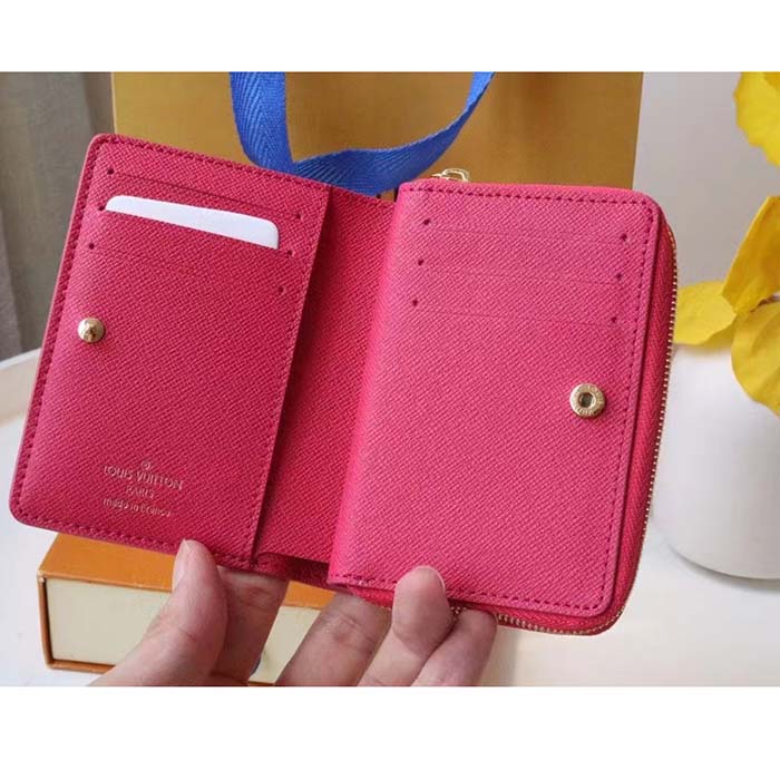 Louis Vuitton LV Women Lou Wallet Fall For You Fuchsia Pink Monogram Coated Canvas