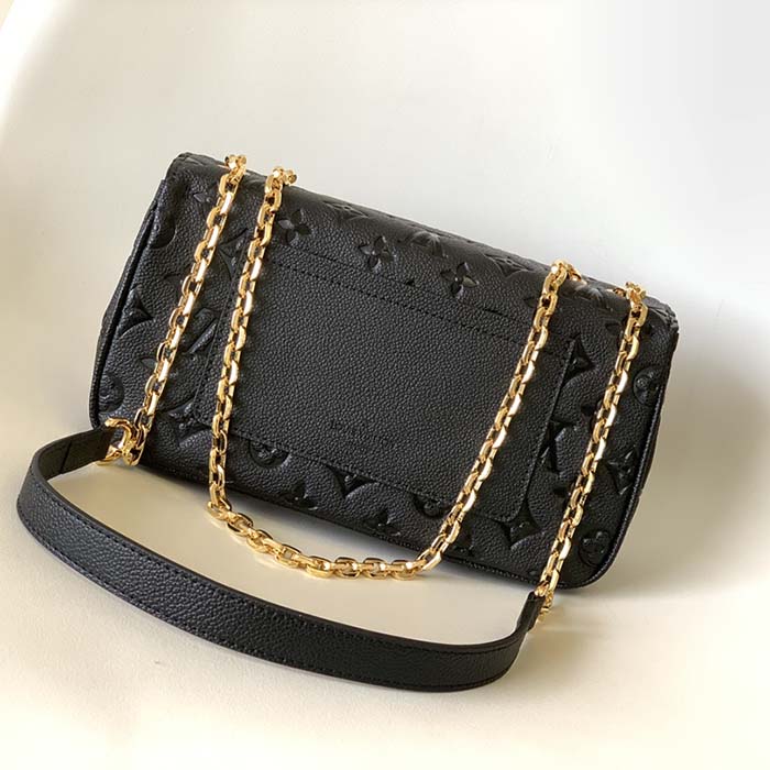 Louis Vuitton LV Women Marceau Black Embossed Grained Cowhide Leather