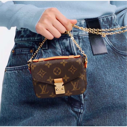 Louis Vuitton LV Women Micro Métis Bag Monogram Coated Canvas Cowhide Leather