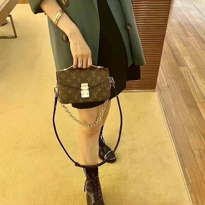 Louis Vuitton LV Women Micro Métis Bag Monogram Coated Canvas Cowhide Leather