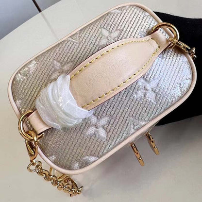 Louis Vuitton LV Women Micro Vanity Beige Monogram Coated Canvas Microfiber Lining