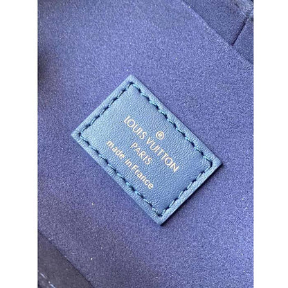 Louis Vuitton LV Women Micro Vanity Blue Monoglam Coated Canvas Microfiber Lining