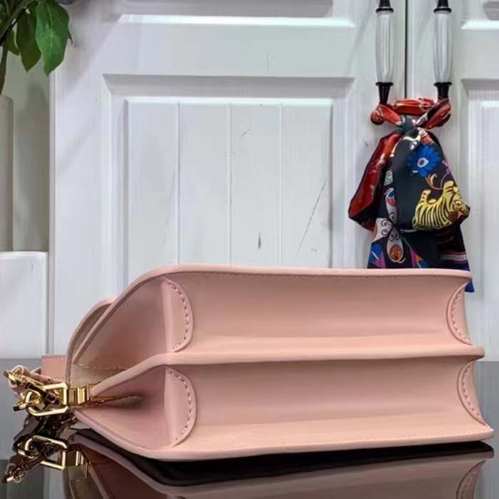 Louis Vuitton LV Women Mini Dauphine Handbag Pink Epi Grained Cowhide Leather