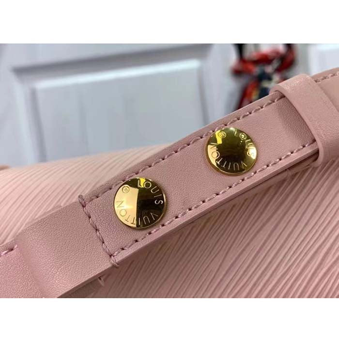 Louis Vuitton LV Women Mini Dauphine Handbag Pink Epi Grained Cowhide Leather