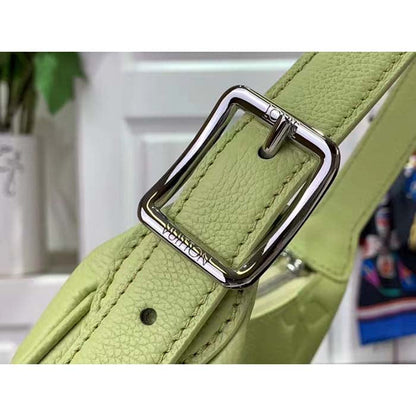 Louis Vuitton LV Women Mini Moon Green Monogram Empreinte Embossed Supple Grained Cowhide Leather