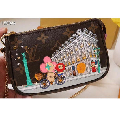 Louis Vuitton LV Women Mini Pochette Accessoires in Monogram Coated Canvas