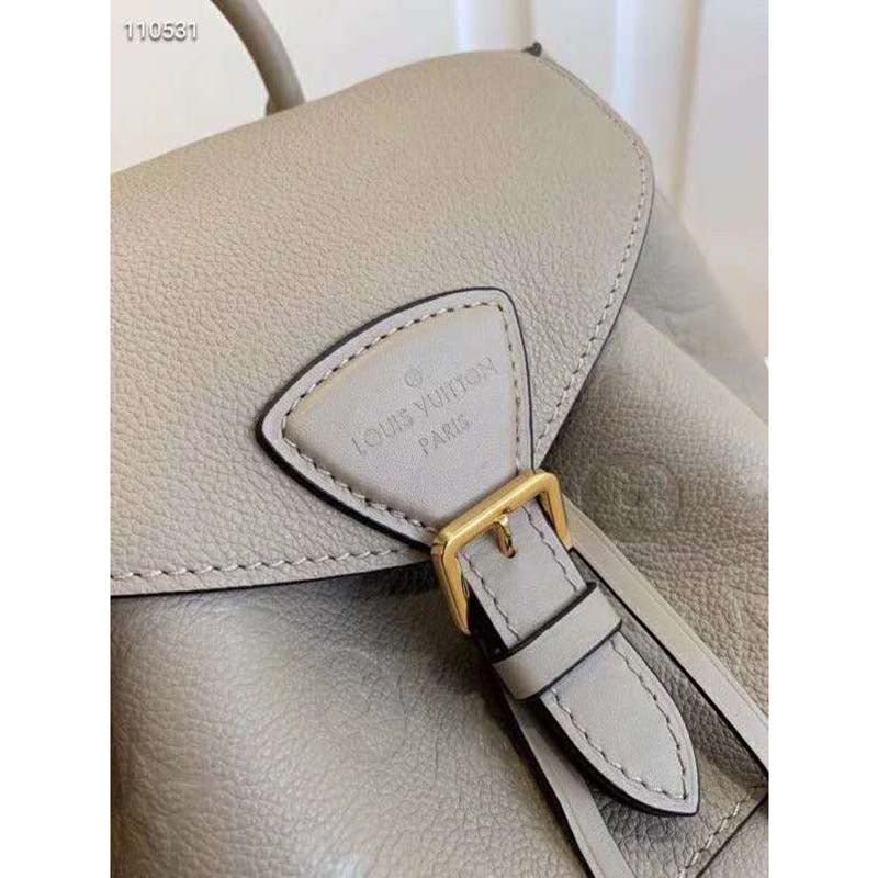 Louis Vuitton LV Women Montsouris Backpack Monogram Empreinte Embossed Leather