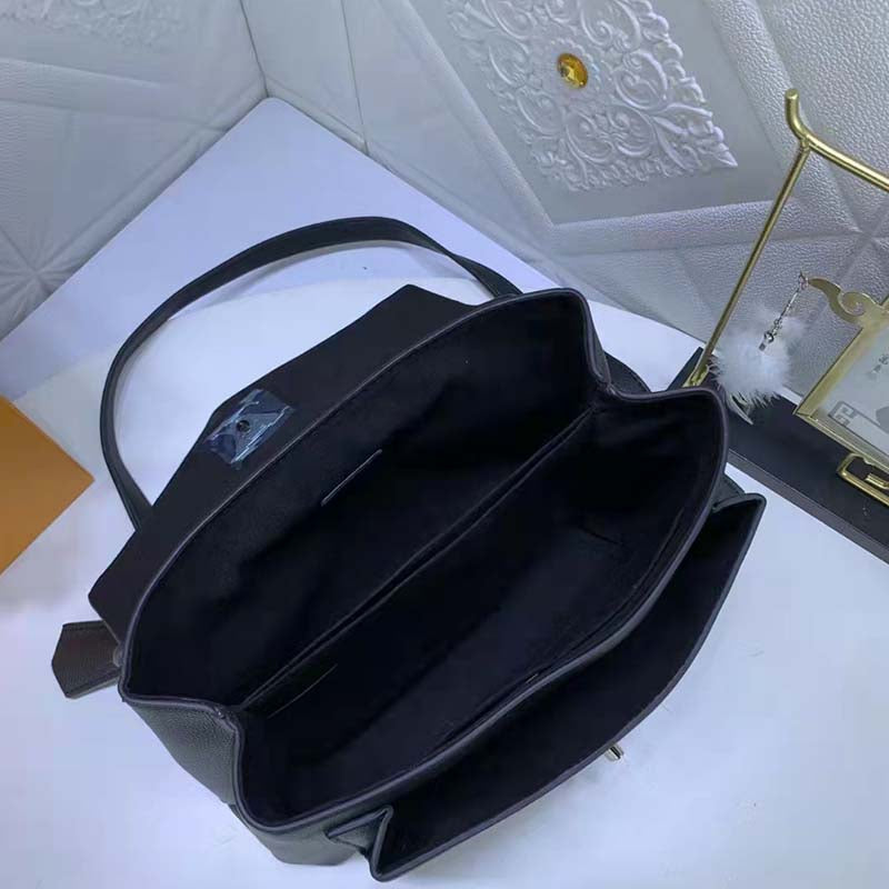Louis Vuitton LV Women Mylockme Chain Bag Black Soft Grained Calfskin