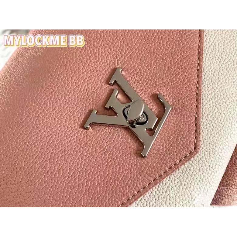Louis Vuitton LV Women Mylockme Chain Bag Chataigne Brown Soft Grained Calfskin