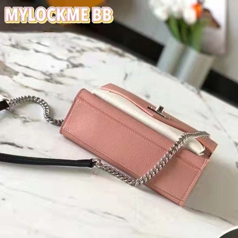 Louis Vuitton LV Women Mylockme Chain Bag Chataigne Brown Soft Grained Calfskin