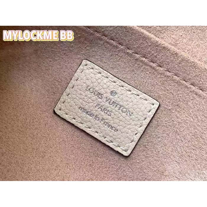 Louis Vuitton LV Women Mylockme Chain Bag Rose Quartz Trianon Soft Grained Calfskin