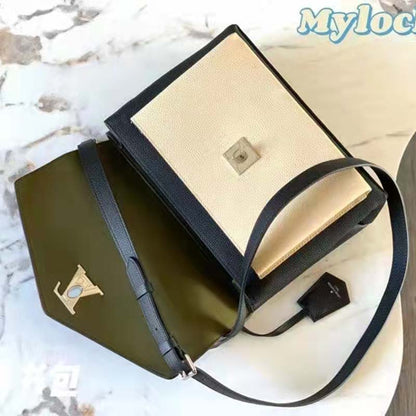 Louis Vuitton LV Women Mylockme Chain Bag Smokey Brown Soft Grained Calfskin