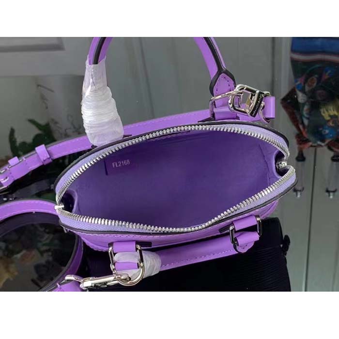 Louis Vuitton LV Women Nano Alma Handbag Lilas Provence Lilac Epi Grained Cowhide Leather
