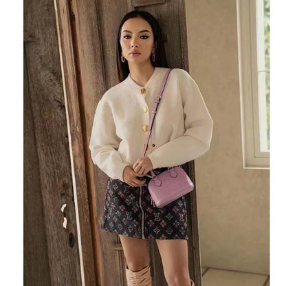 Louis Vuitton LV Women Nano Alma Handbag Lilas Provence Lilac Epi Grained Cowhide Leather