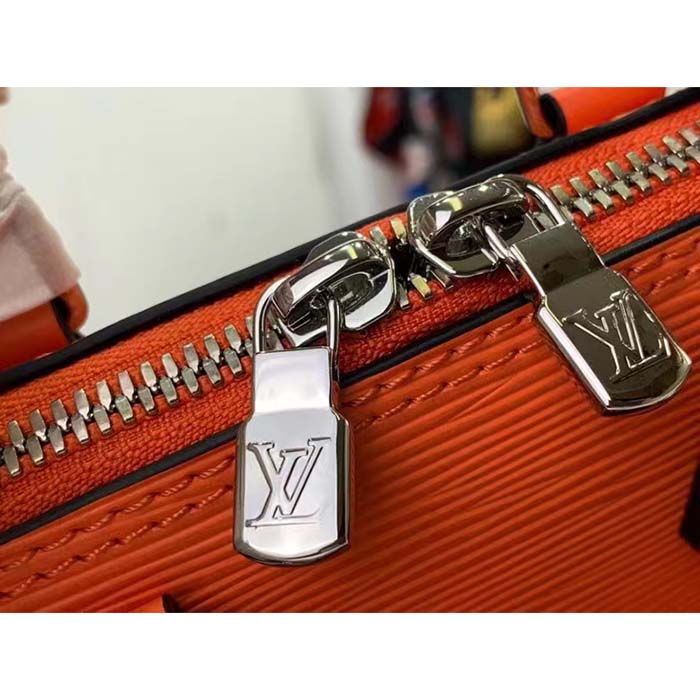 Louis Vuitton LV Women Nano Alma Handbag Minnesota Orange Epi Grained Cowhide Leather