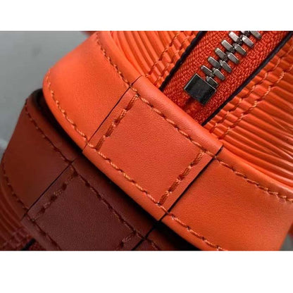 Louis Vuitton LV Women Nano Alma Handbag Minnesota Orange Epi Grained Cowhide Leather