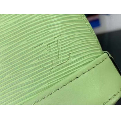 Louis Vuitton LV Women Nano Alma Handbag Vert Noto Green Epi Grained Cowhide Leather
