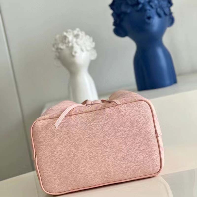 Louis Vuitton LV Women NéoNoé Bucket Bag Pink Sprayed Embossed Grained Cowhide